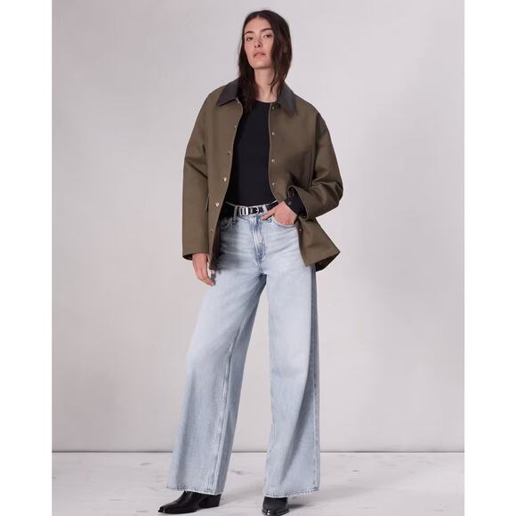 Rag & Bone Featherweight Sofie Wide-Leg Jean Kierra - Picture 1 of 11